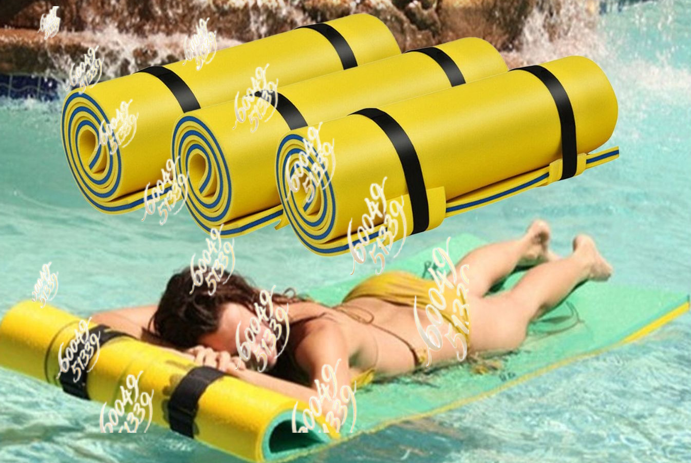 Aquatic Water Sports - XPEウォーターフローティングマット、アウトドアスポーツエンターテイメントフローティングカーペット、水上アクティビティ用ウォーターフローティングベッドに適用