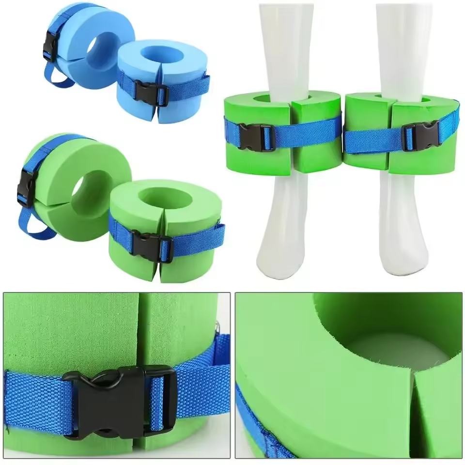 Aquatic Water Sports - ﻿ 2/1 個フォーム水泳フロートリング水エアロビクスエクササイズ水生カフ水泳レギンス足首アームフロートリングウォータースポーツカフ