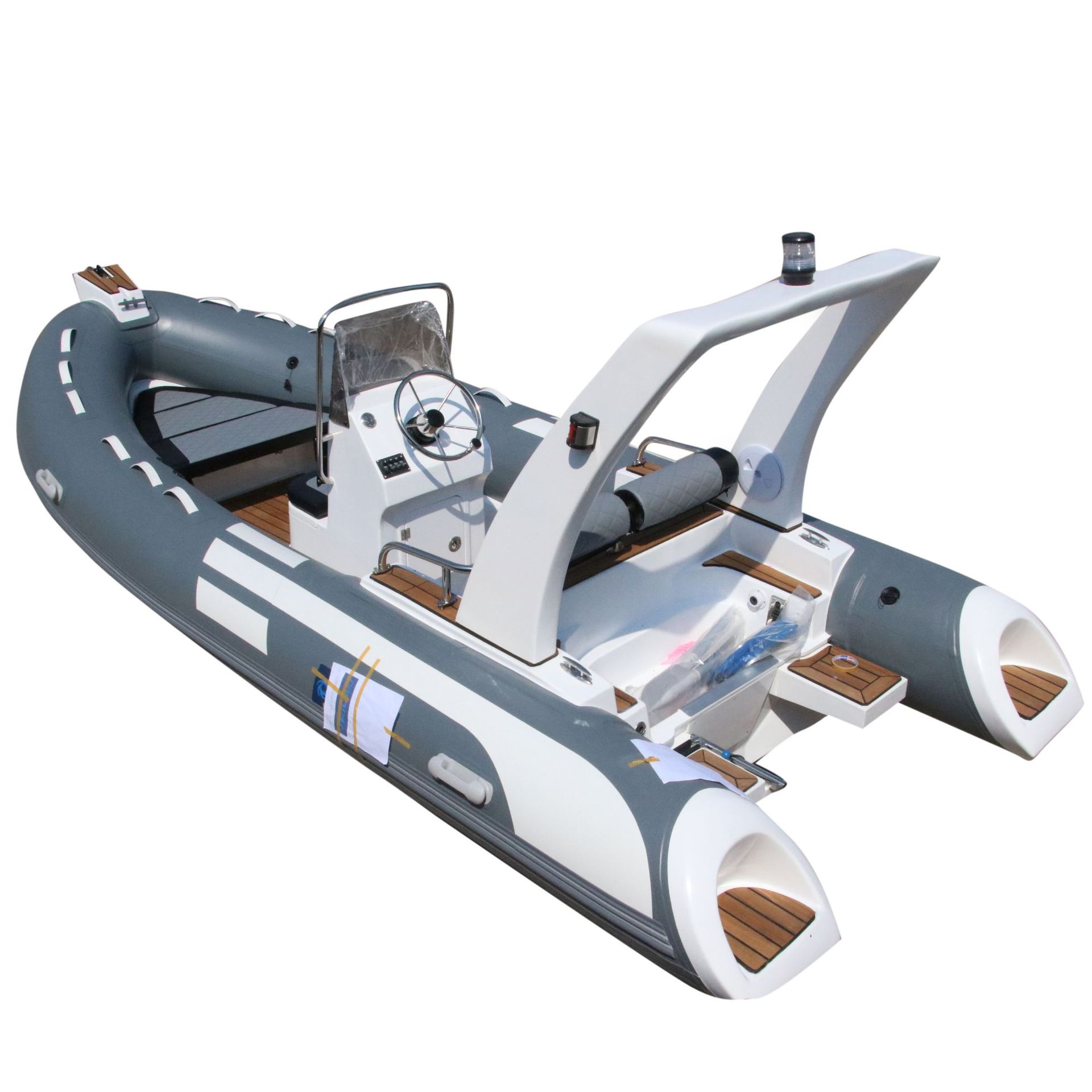 Aquatic Sports - エアロ4.8mヘビーデューティーPVCハイパロンローイングリブボートアサルトファイバーグラスインフレータブルボート