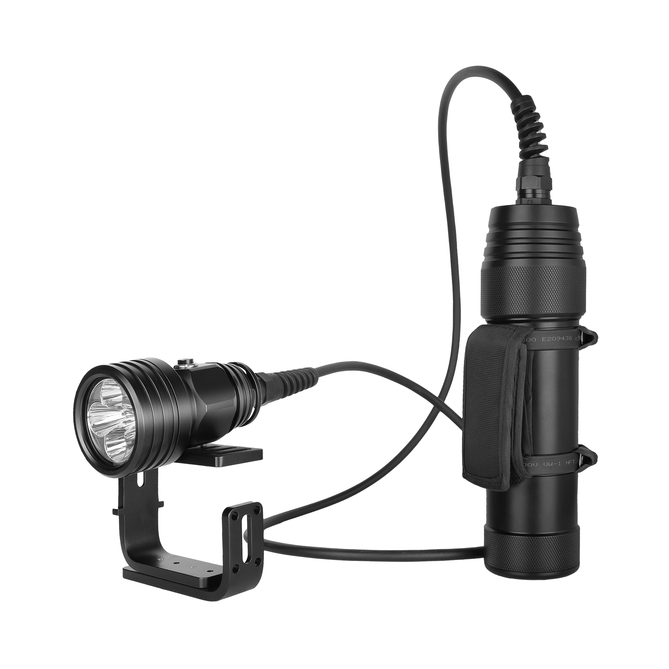 Underwater Flashlight - 新型DIV10PRO 4500lm IP68 200m水中ダイビングLEDライト グッドマンキャニスター プライマリースキューバトーチ