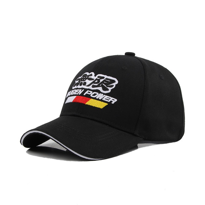 Aquatic Sports Hat - Mugen Power アウトドアサマースポーツハット刺繍野球帽春秋屋外調節可能なカジュアル帽子日焼け止め帽子ステッカー