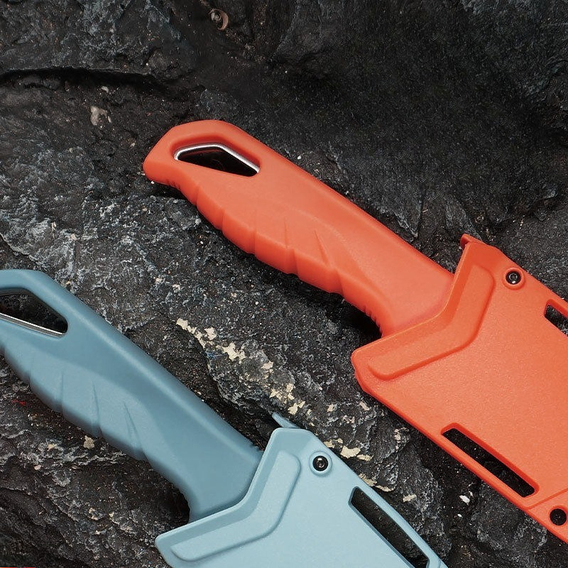 多色アウトドアキャンプハイキングストレートナイフ耐久性のある - Dive Knife Titanium のレビューと価格