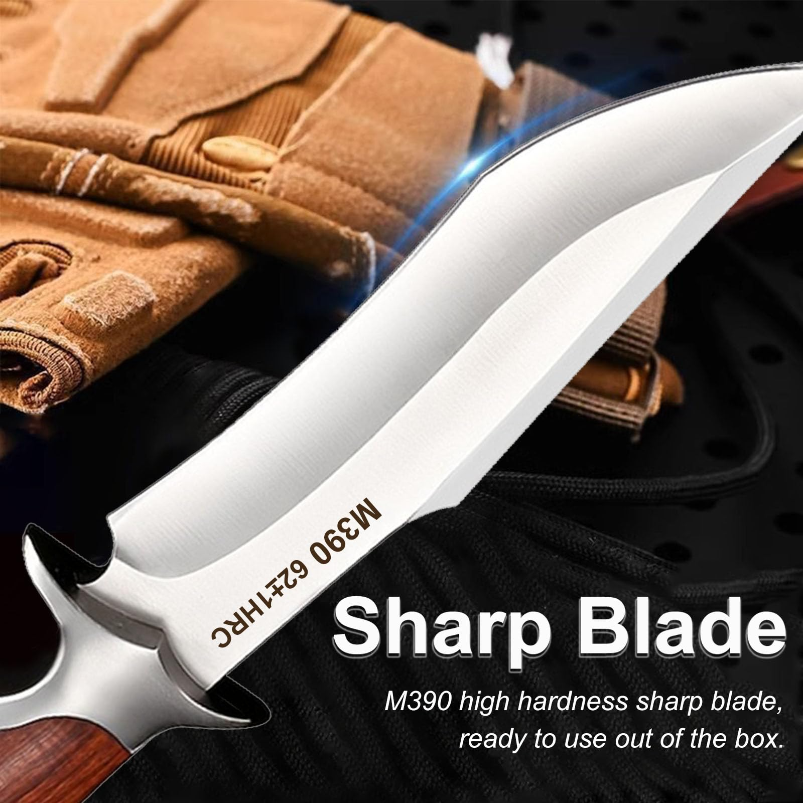 アウトドアポケットナイフ M390鋼 固定刃ナイフ レザーシ - Dive Knife Titanium のレビューと価格