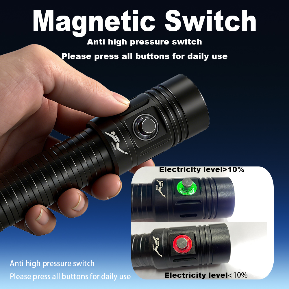 GRCKT ダイビング懐中電灯強力なプロフェッショナル水中ラ - Underwater Flashlight のレビューと価格