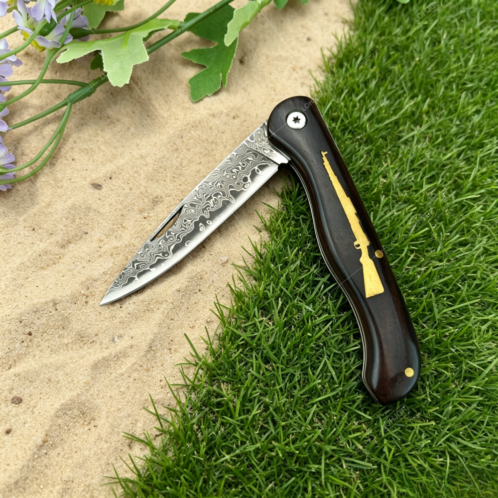 ダマスカスミニフルーツ折りたたみナイフ多機能アウトドアハイキ - Dive Knife Titanium のレビューと価格
