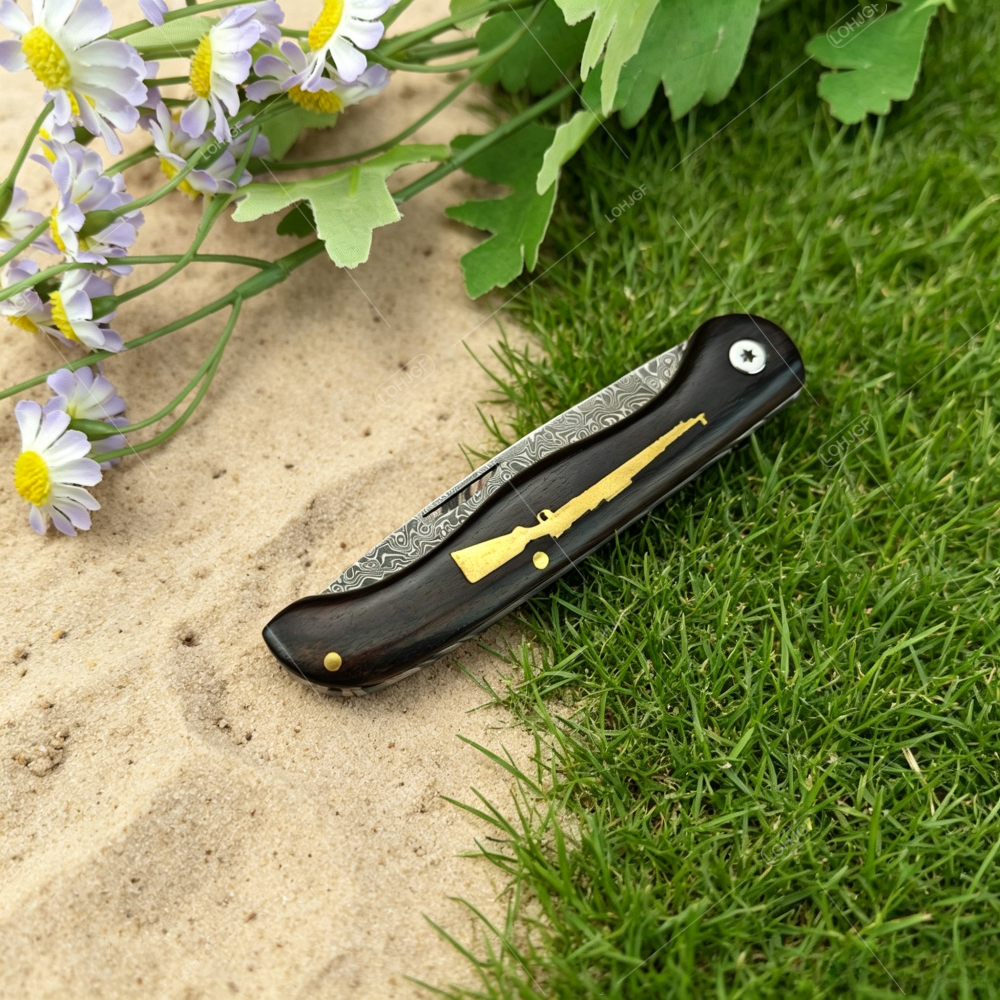 ダマスカスミニフルーツ折りたたみナイフ多機能アウトドアハイキ - Dive Knife Titanium のレビューと価格