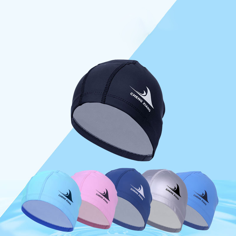 男性女性用防水生地耳を保護長い髪スポーツ水泳プール帽子サメ高 - Aquatic Sports Hat のレビューと価格