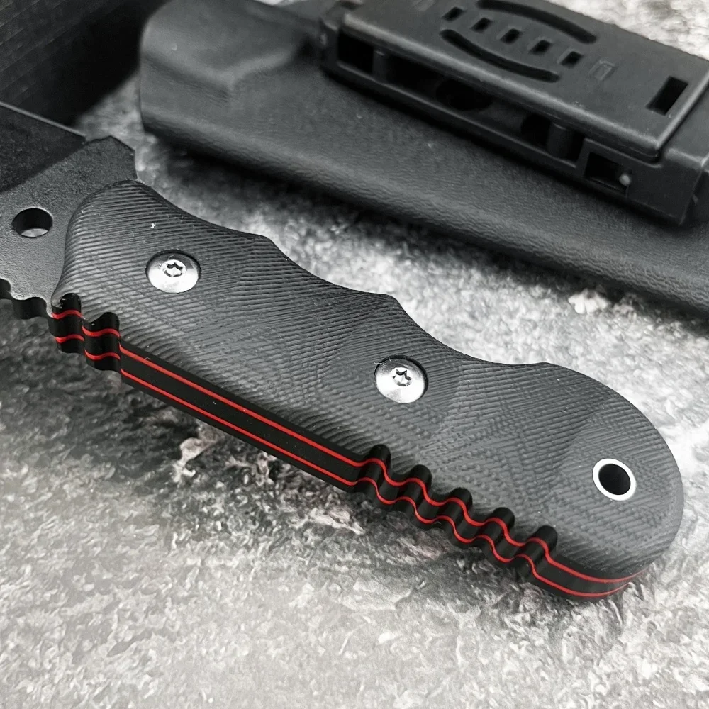 トップナイフサバイバル固定刃ナイフシース付き 8Cr13Mo - Dive Knife Titanium のレビューと価格