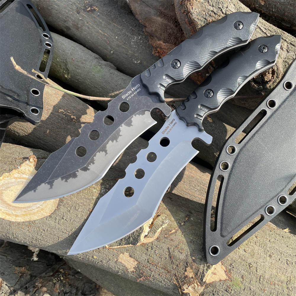 フルタング高品質ATS-34ブレードポケットナイフ、荒野キャ - Dive Knife Titanium のレビューと価格