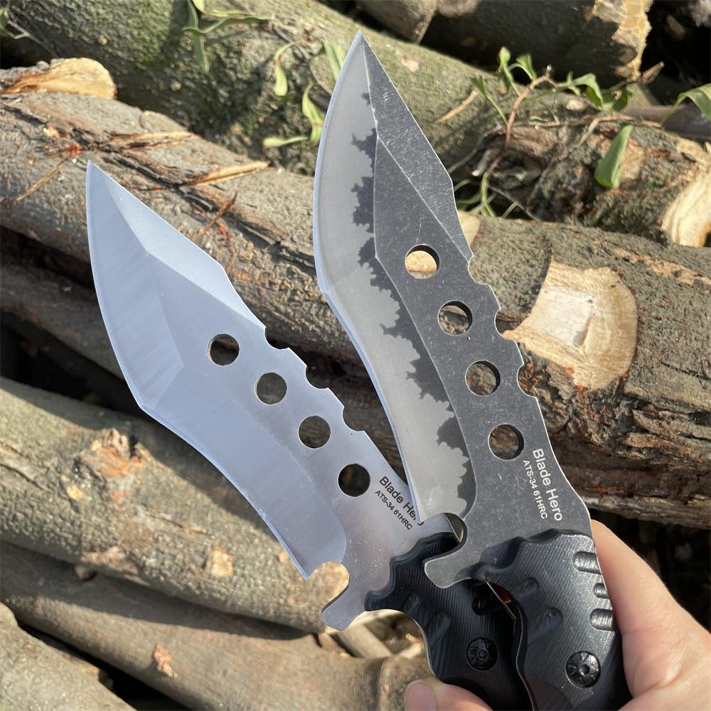 フルタング高品質ATS-34ブレードポケットナイフ、荒野キャ - Dive Knife Titanium のレビューと価格