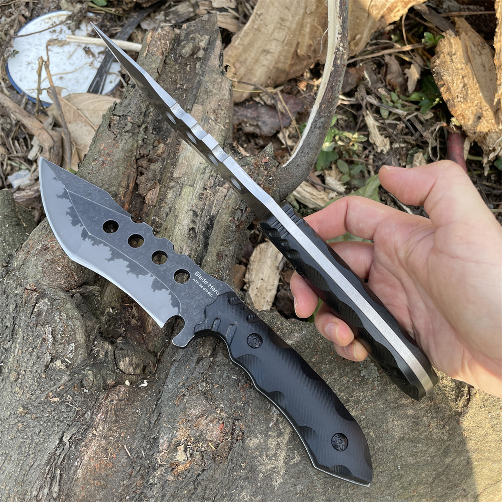 フルタング高品質ATS-34ブレードポケットナイフ、荒野キャ - Dive Knife Titanium のレビューと価格