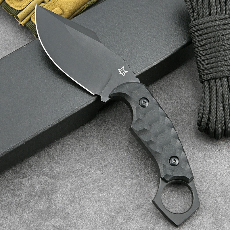 小型の多機能ストレートナイフ,高硬度,多機能,自己防衛,アウ - Dive Knife Titanium のレビューと価格
