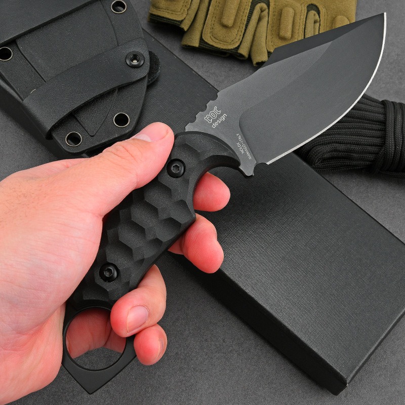 小型の多機能ストレートナイフ,高硬度,多機能,自己防衛,アウ - Dive Knife Titanium のレビューと価格