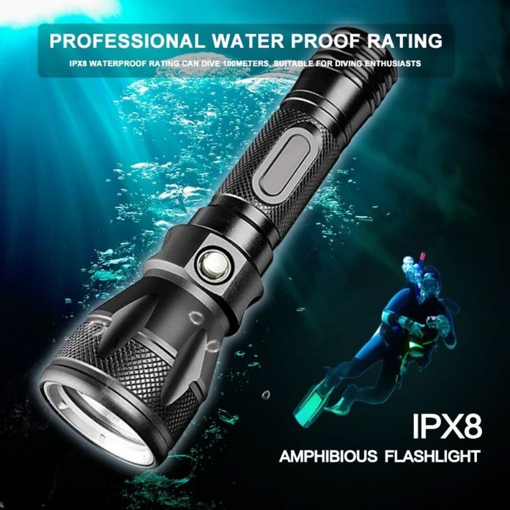 プロのスキューバダイビング懐中電灯 LED ダイビングトーチ - Underwater Flashlight のレビューと価格