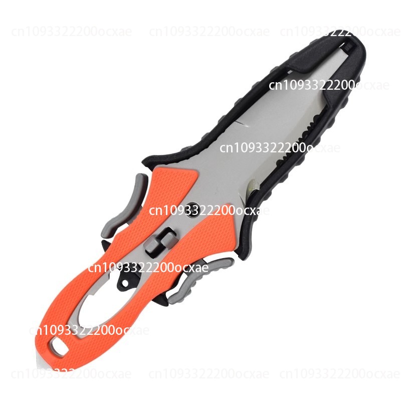 水難救助ナイフ アウトドアロープカッター チタンメッキ 多機 - Dive Knife Titanium のレビューと価格