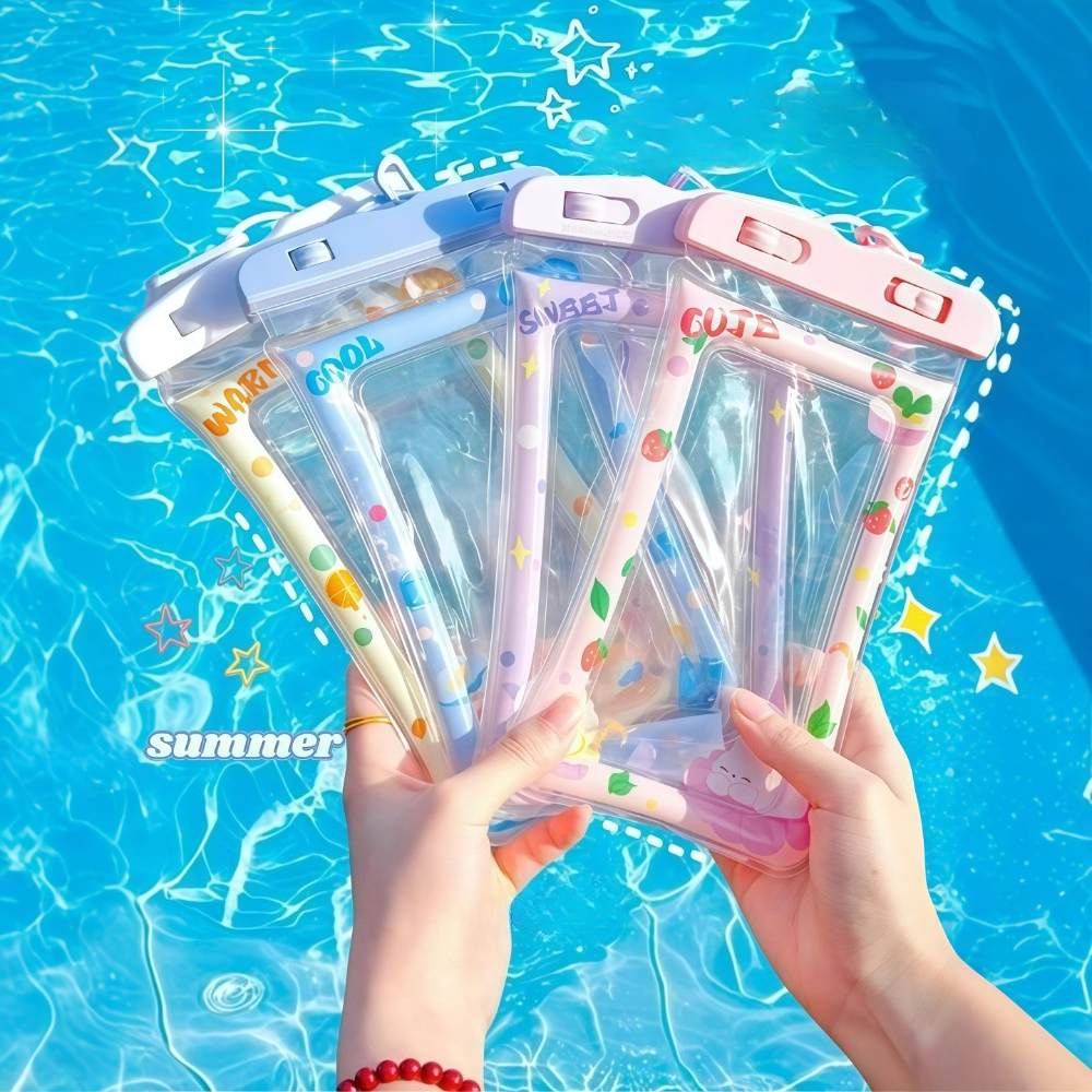 1pc 防水漫画電話ケース防水バッグユニバーサル水中電話プロ - Aquatic Sports のレビューと価格