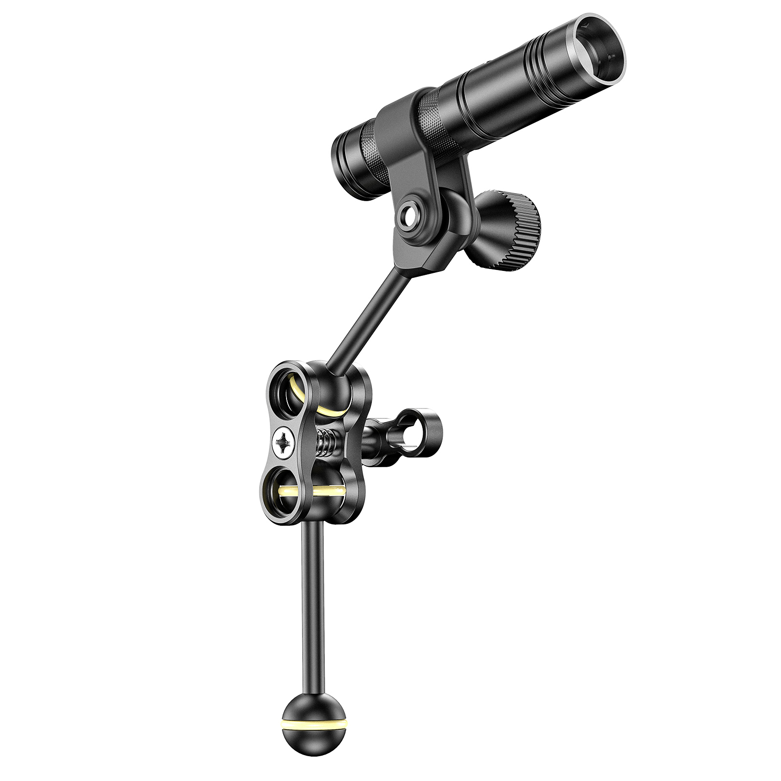 Seafrogs 3.5 ''-16'' ダブルボールアーム - Underwater Flashlight のレビューと価格