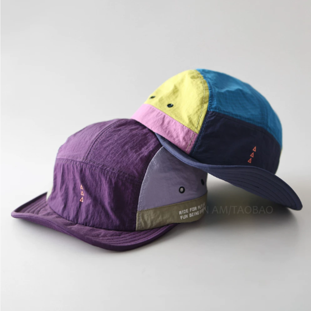 5パネル野球帽、短いつば、ナイロンメッシュ、防水、カラーブロ - Aquatic Sports Hat のレビューと価格