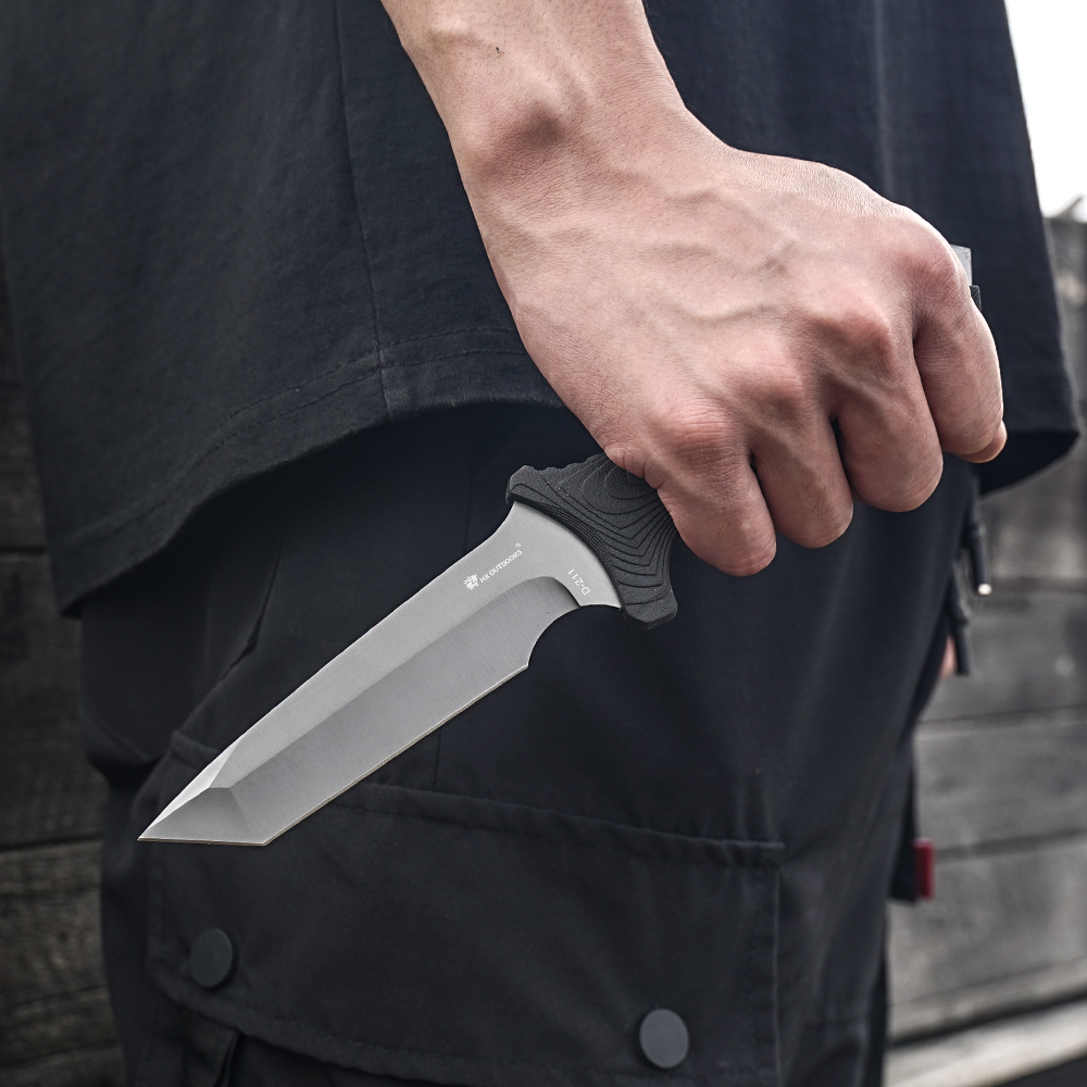 サバイバル固定刃ナイフ EDC タクティカルナイフ ベルトシ - Dive Knife Titanium のレビューと価格