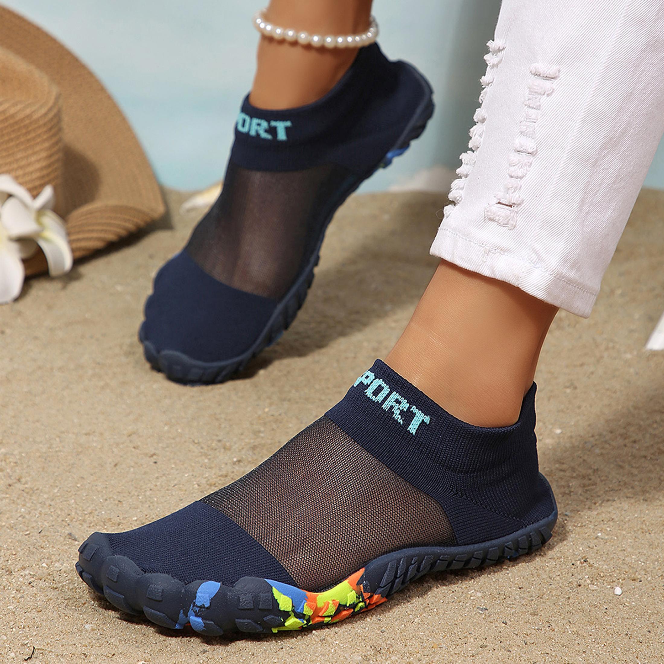 女性用スリッポンウォータースポーツシューズ、速乾性アクアソッ - Aquatic Sports のレビューと価格