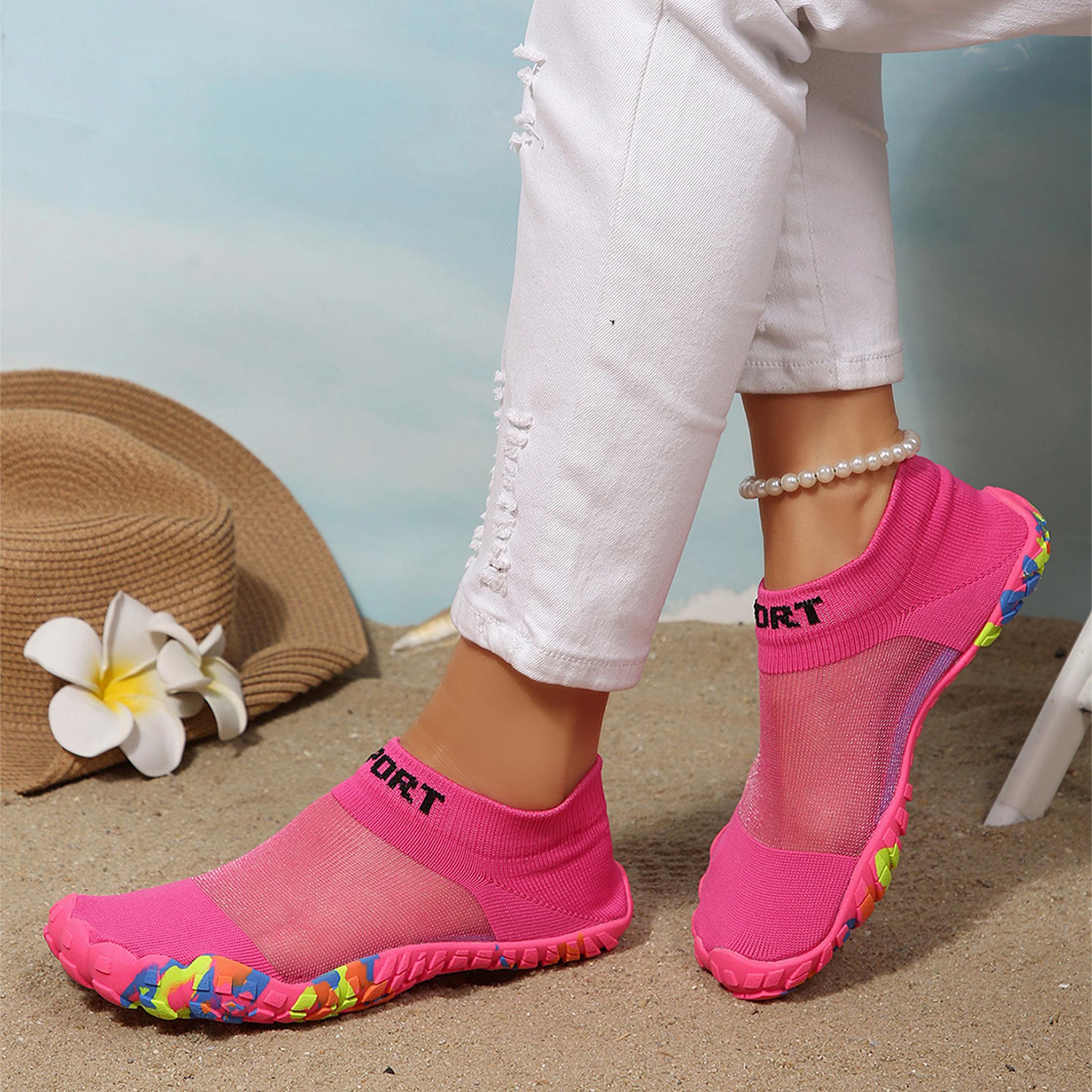 女性用スリッポンウォータースポーツシューズ、速乾性アクアソッ - Aquatic Sports のレビューと価格