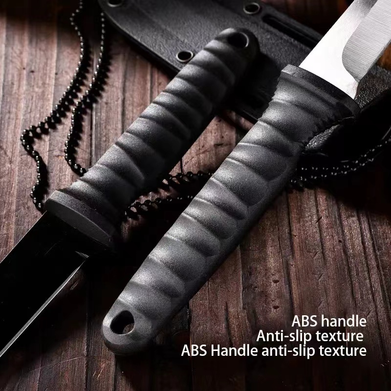 アウトドアポケットナイフ - シース付きポータブルキャンプナ - Dive Knife Titanium のレビューと価格