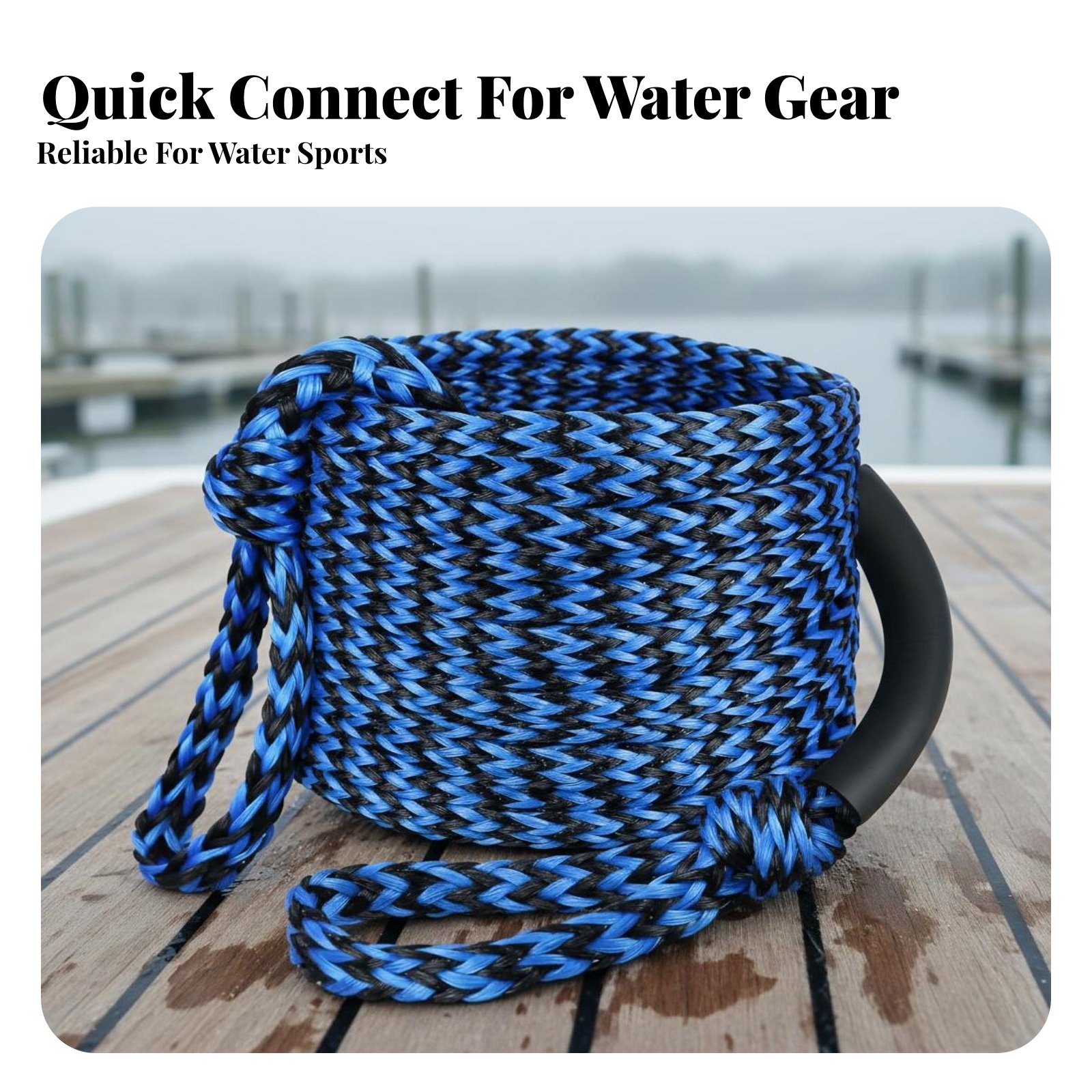 水上アクティビティ用牽引ロープ 頑丈な牽引可能なチューブロー - Aquatic Water Sports のレビューと価格